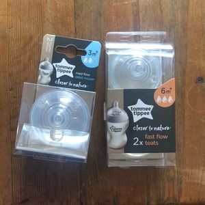 Tommee Tippee bottle nipples NWT